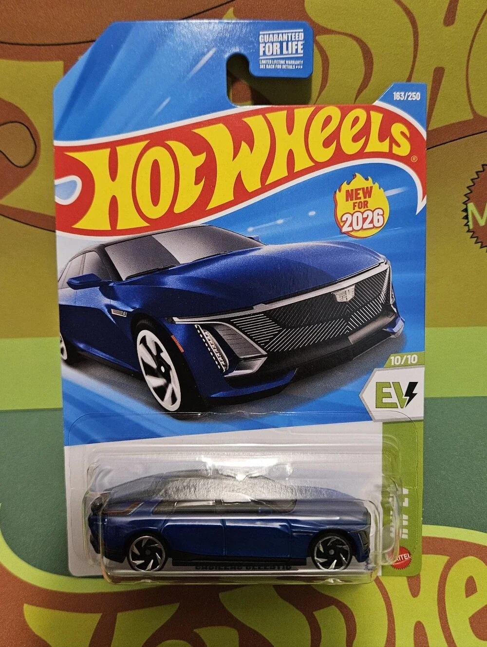 HotWheels Cadillac Celcstiq Blue Electric Concept Car